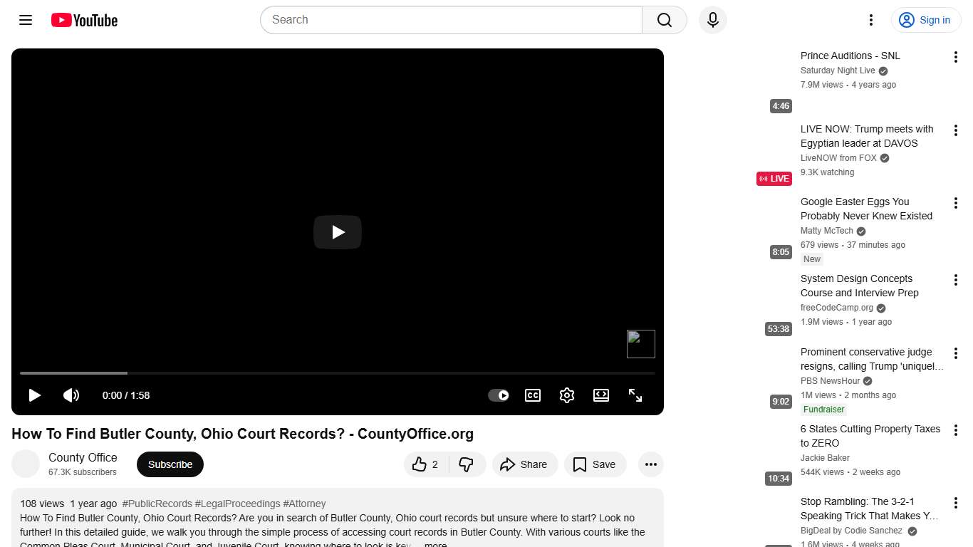 How To Find Butler County, Ohio Court Records? - CountyOffice.org - YouTube